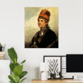 Portret van Joseph Brant door Gilbert Stuart Poster (Thuiskantoor)