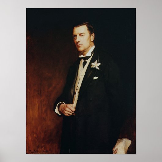 Portret van Joseph Chamberlain, 1886 Poster (Voorkant)