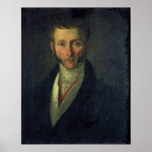 Portret van Joseph Fouche Duke of Otranto, 1813 Poster