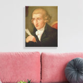 Portret van Joseph Haydn Canvas Afdruk (Insitu (Woonkamer))
