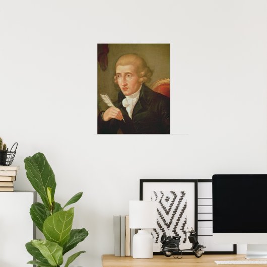 Portret van Joseph Haydn Poster (Thuiskantoor)