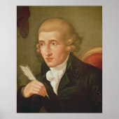 Portret van Joseph Haydn Poster (Voorkant)