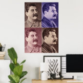 Portret van Joseph Stalin Poster (Thuiskantoor)