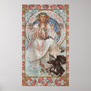 Portret van Josephine Crane-Bradley als Slavia doo Poster