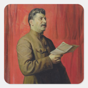 Portret van Josif Stalin, 1933 Vierkante Sticker