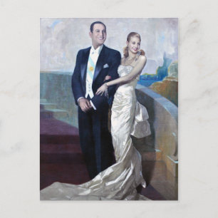 Portret van Juan Domingo Perón en Eva Duarte Briefkaart