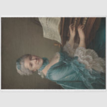 Portret van Justine Favart Decoupage Paper