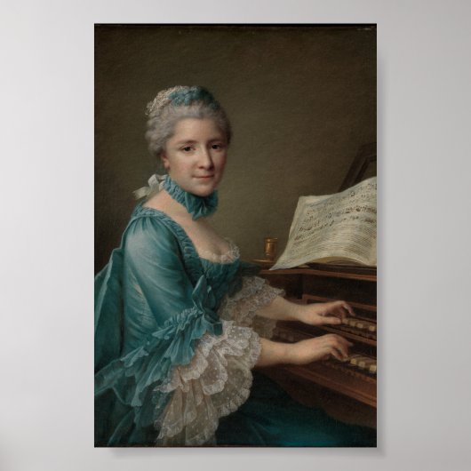 Portret van Justine Favart Poster (Voorkant)