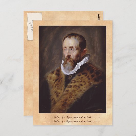 Portret van Justus Lipsius Paul Peter Rubens Briefkaart (Voorkant / Achterkant)