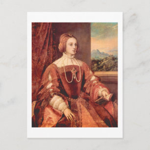Portret van Kaiserin Isabella, Titian Fine Art Briefkaart