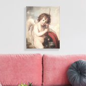 Portret van kapitein Oswald Fawcett als Cupid (oli Canvas Afdruk (Insitu (Woonkamer))