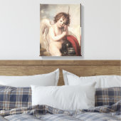 Portret van kapitein Oswald Fawcett als Cupid (oli Canvas Afdruk (Insitu (Slaapkamer))
