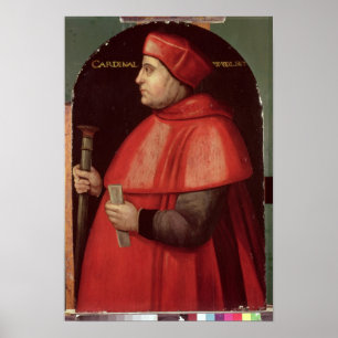 Portret van kardinaal Thomas Wolsey Poster