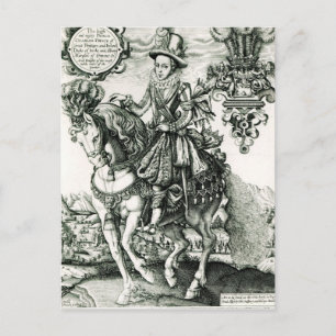 Portret van Karel I als prins Briefkaart