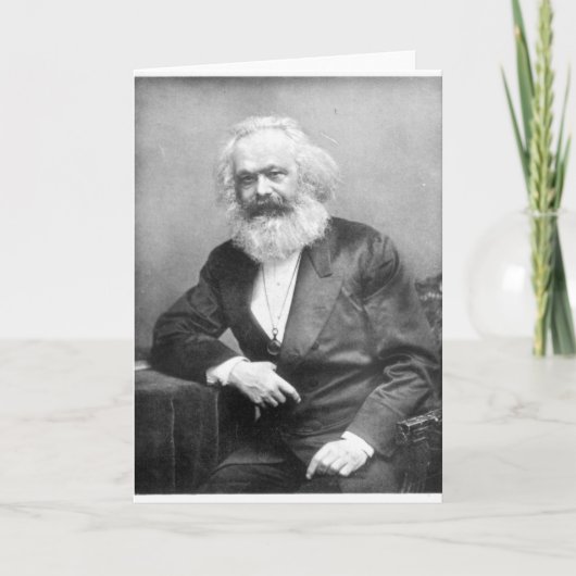Portret van Karl Marx Kaart (Voorkant)
