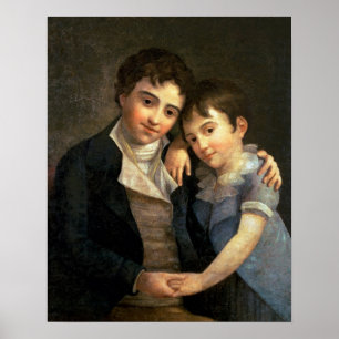 Portret van Karl Thomas en Franz Xaver Poster