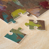Portret van kattenpuzzel legpuzzel (Zijkant)