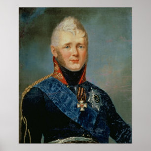 Portret van keizer Alexander I Poster