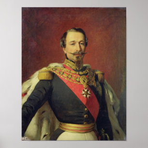Portret van keizer Louis Napoleon III Poster