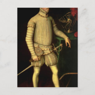 Portret van keizer Maximilian II 1557 Briefkaart