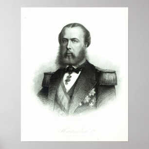 Portret van keizer Maximilian van Mexico, 1864 Poster