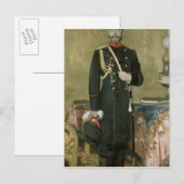 Portret van keizer Nicholas II 1895 Briefkaart (Voorkant / Achterkant)