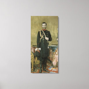 Portret van keizer Nicholas II 1895 Canvas Afdruk