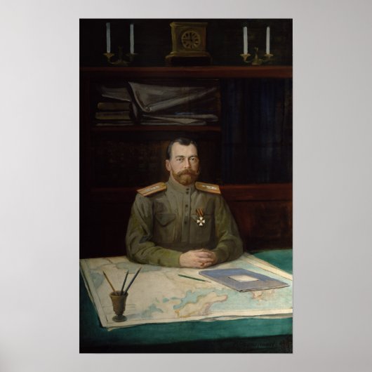Portret van keizer Nicholas II, 1914 Poster (Voorkant)