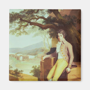 Portret van kolonel David La Touche van Marcey Magneet