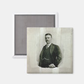 Portret van kolonel Theodore Roosevelt (litho) Magneet (Voorkant / Achterkant)