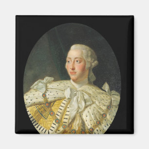 Portret van koning George III na 1760 Magneet