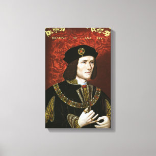 Portret van koning Richard III Canvas Afdruk