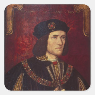 Portret van koning Richard III Vierkante Sticker