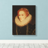 Portret van koningin Elizabeth I Canvas Afdruk (Insitu (Houten vloer))
