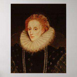 Portret van koningin Elizabeth I Poster