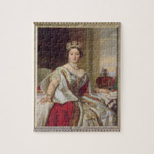 Portret van Koningin Victoria (1819-1901) 1859 (ol Legpuzzel