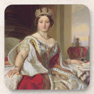 Portret van Koningin Victoria (1819-1901) 1859 (ol Onderzetter