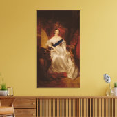 Portret van Koningin Victoria Canvas Afdruk (Insitu (Woonkamer))