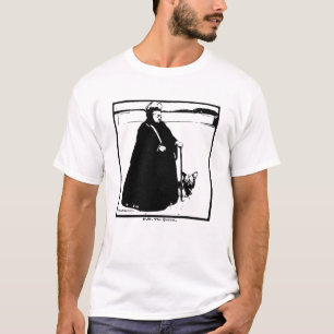 Portret van koningin Victoria en Yorkie Dog T-shirt