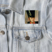 Portret van kroonprins Alexander Vierkante Button 5,1 Cm (In situ)