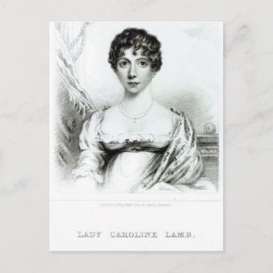 Portret van Lady Caroline Lamb Briefkaart