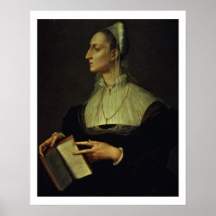 Portret van Laura Battiferri, c.1555-60 (deelvenst Poster