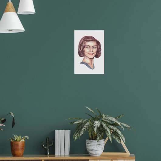 Portret van Lauren Bacall Poster (Woonkamer 1)