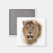 Portret van leeuw magneet (Voorkant / Achterkant)