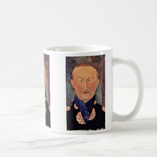 Portret van Leon Bakst door Modigliani Amedeo Koffiemok