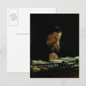 Portret van Lev Tolstoy Briefkaart (Voorkant / Achterkant)