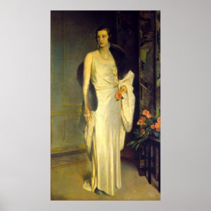 Portret van Loelia, Duchess of Westminster Poster