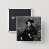 Portret van Lola Montez, 1844 Vierkante Button 5,1 Cm (Voorkant /achterkant)