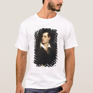 Portret van Lord Byron (1788-1824) (olie op canvas T-shirt