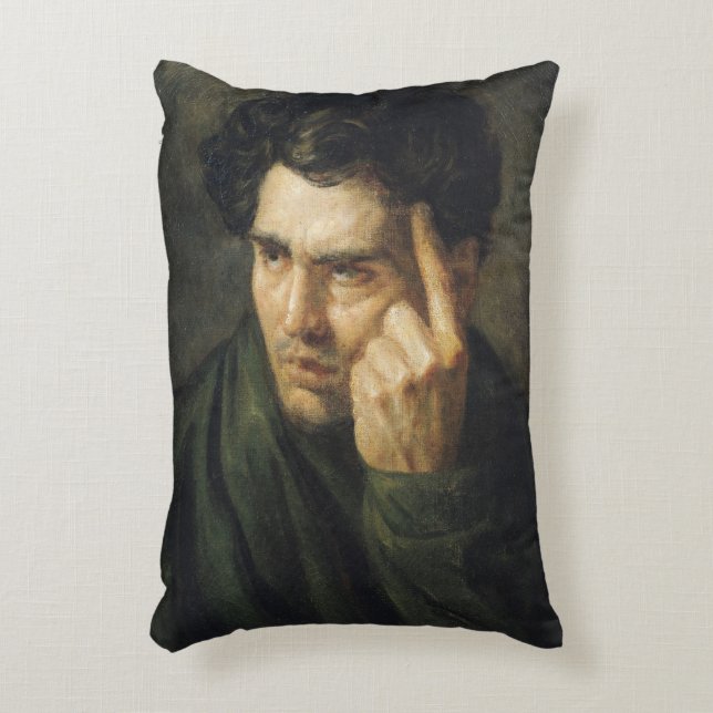 Portret van Lord Byron Decoratief Kussen (Voorkant(Verticaal))